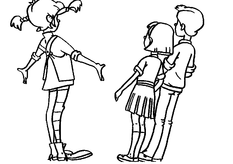 Plansa de colorat cu Pippi 9 13